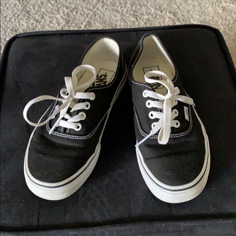 Black authentic vans